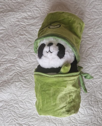 Panda plush toy with bamboo - panda,