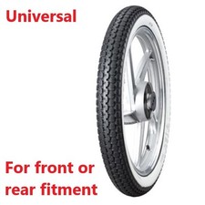 Classic White Wall Motorcycle Tyre Anlas NR7 2.00 -19 24J TT WW Univ