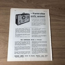 GRAM183 MAGAZINE ADVERT 11X8 THE VORTEXION W.V.B OR W.V.A