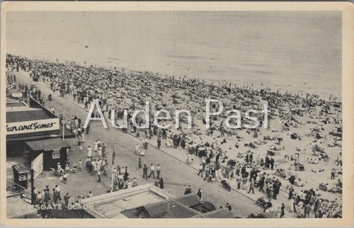 Vintage ramsgate beach crowded - vintage,