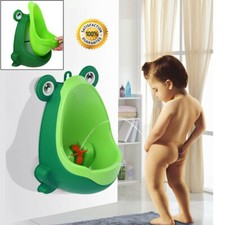 Kid Baby Potty Toilet Training Urinal Boys Pee Trainer Cute Frog Shaped Bathroom