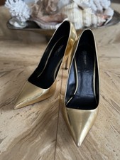 ZARA BASIC Gold Pointed Toe