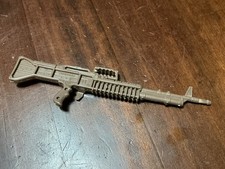 LARGE ACTION MAN RIFLE MACHINE GUN TOY FOR 12” SOLDIER TOY BROWN PLASTIC TOY 