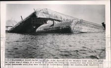 1950 Press Photo Two Barges