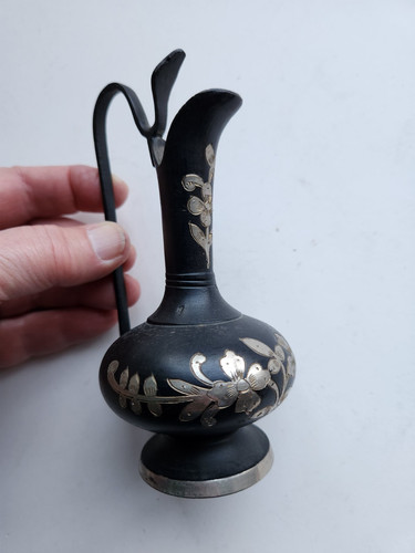 Indian 1960s bidriware brass - bidriware,