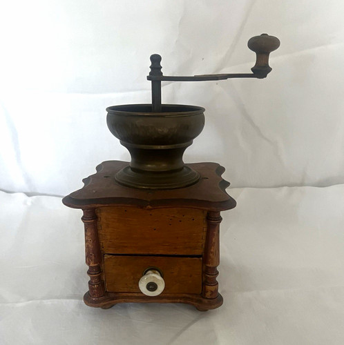Vintage manual coffee grinder - vintage,