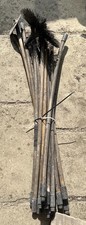 Vintage Wooden Chimney Sweeps Brush Kit + Drain Rod Kit