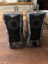 Trust Gaming GXT 606B Javv PC Speakers 2.0 with RGB Lights, 12W (6W RMS), 3.5 mm