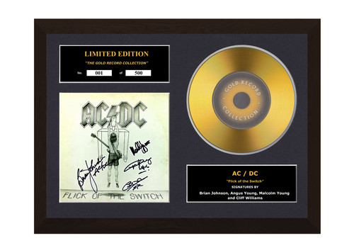 Signed gold disc album - gold,