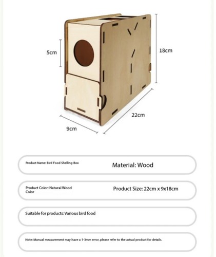 Parrot shell blower wooden - shell,
