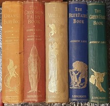 Fairy Books Blue, Green, Crimson, Orange and Violet Later Editions, Andrew Lang