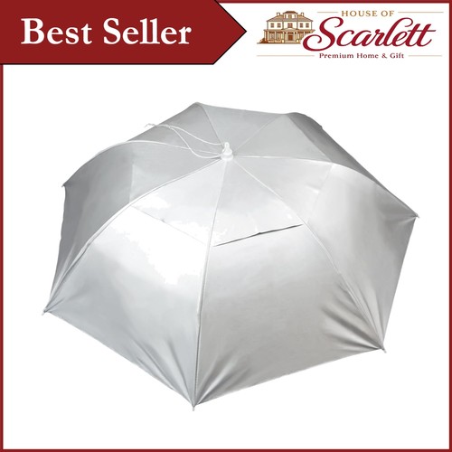 Large silver folding - large, umbrella