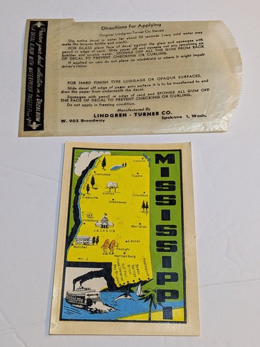 Mississippi luggage label - luggage,