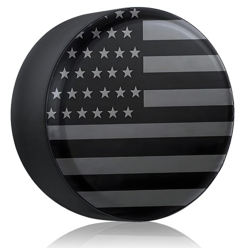 Spare tire cover black - 14",