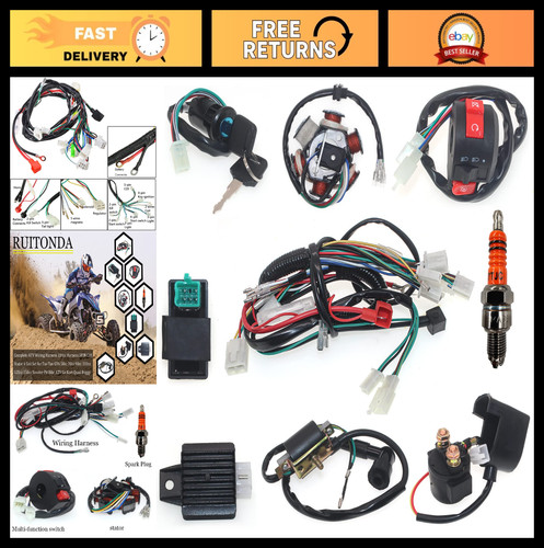 110cc 125cc atv wiring harness - atv,