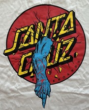 SANTA CRUZ SKATEBOARDS - ROB ROSKOPP DOT TEE - L - WHITE T-SHIRT OLD SCHOOL