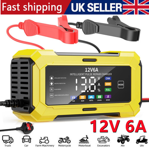 Car battery charger 12v - car, 6a