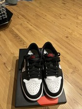 Nike Jordan 1 Low Retro Black Toe UK 7