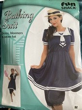 Bathing Belle Fancy Dress costume  Hat Women Seaside Worn once great condition 