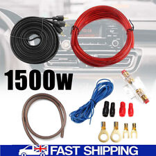 1500w 8 Gauge Wiring Kit Car Power Amplifier Audio Subwoofer AMP RCA Cable Sub