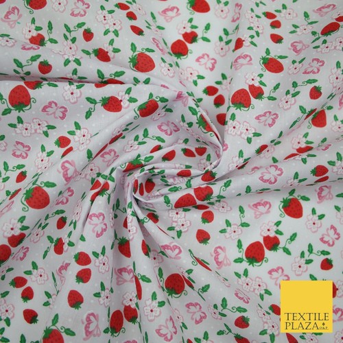 Strawberry butterfly ditsy - butterfly,