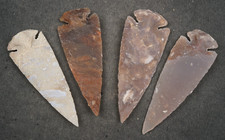 4 Thin Bent 3.2"-3.5" Flint
