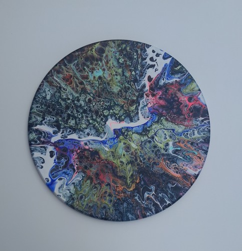 Handmade painting fluid art - painting,