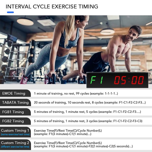 Inch digit led gym - 1.5, timer