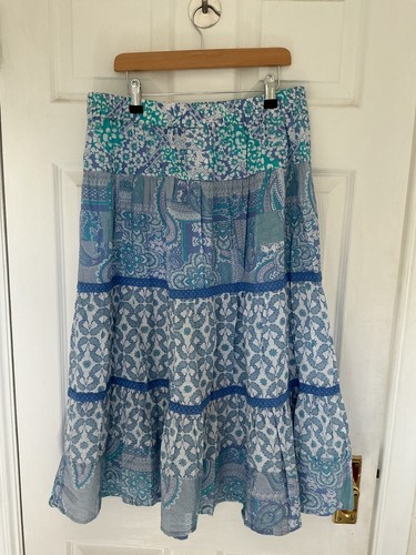 Damart tiered midi gypsy skirt - tiered,