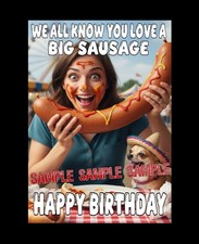 Birthday card funny rude joke - birthday,
