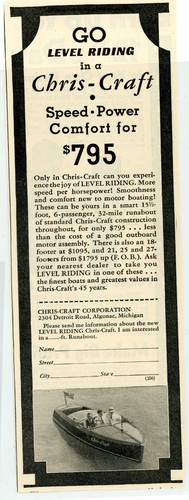 1937 chris craft - craft, vintage