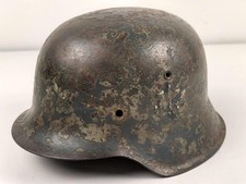 Stahlhelm Bell Wehrmacht Model 1942. Multi Repainted Piece, Make