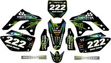 KXF 250 KX 250F 2006-08 Monster graphic/decal kit PERSONALISED FREE UK SHIPPING