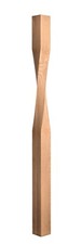 Staircase twisted newel post - staircase,