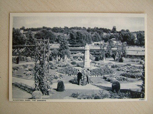 Vintage postcard wicksteed - vintage,