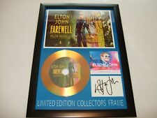 ELTON JOHN    LIMITED EDITION SIGNED   AUTOGRAPH 46 FRAMED A4