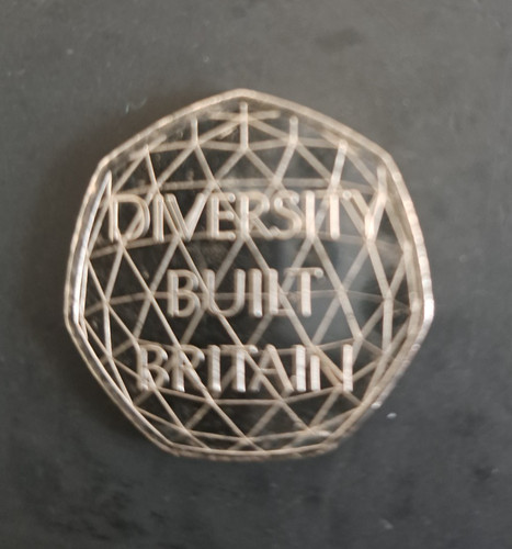 Diversity built britain 50p - built,
