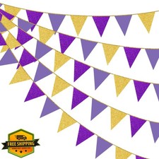 30Ft Purple Gold Glitter