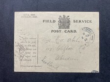 WW1 Field Postcard - Aberdeen