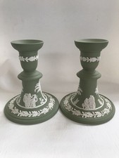 2 Wedgwood Green Jasperware