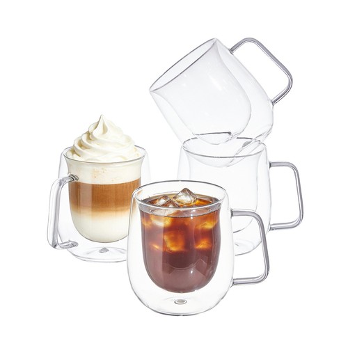 Double wall glass coffee - double,