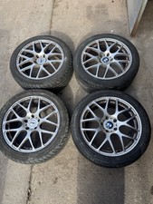 BMW CSL STYLE 18" ALLOY WHEELS IN SILVER 5X120 WITH TIRES
