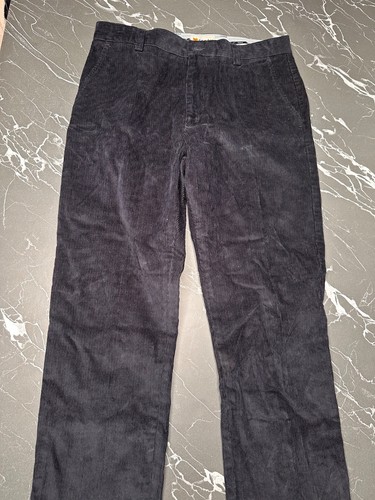 Mens black corduroy trousers - black,