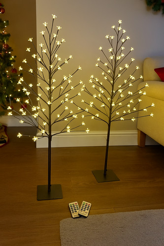 220cm warm white led cherry - white,