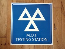 M.O.T. TESTING STATION Workshop Sign STICKER 40cm Garage MOT Vehicle Test Car