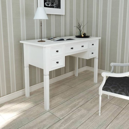 Nnevl white writing desk with - writing,