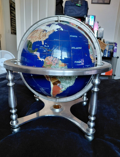 World globe blue lapis - world, &