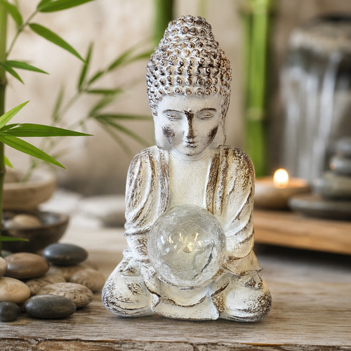 Solar sitting buddha - sitting,