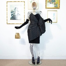 Vintage 80s Black Velvet