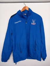 CRYSTAL PALACE  TRAINING FOOTBALL JACKET MACRON SIZE M ADULT BLUE